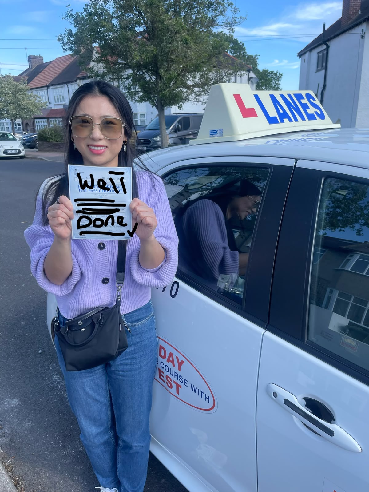 Happy learner driver at Terry’s Driving School in Bromley - customer photo 9