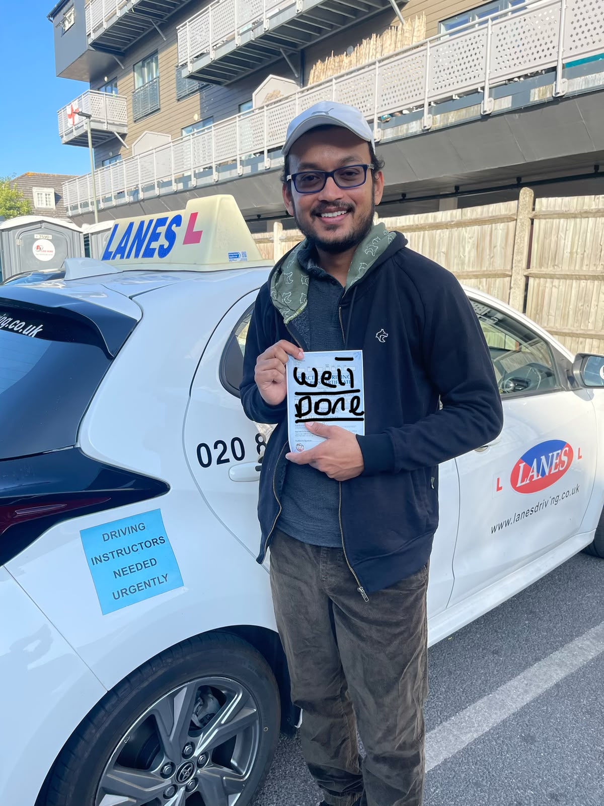 Happy learner driver at Terry’s Driving School in Bromley - customer photo 1
