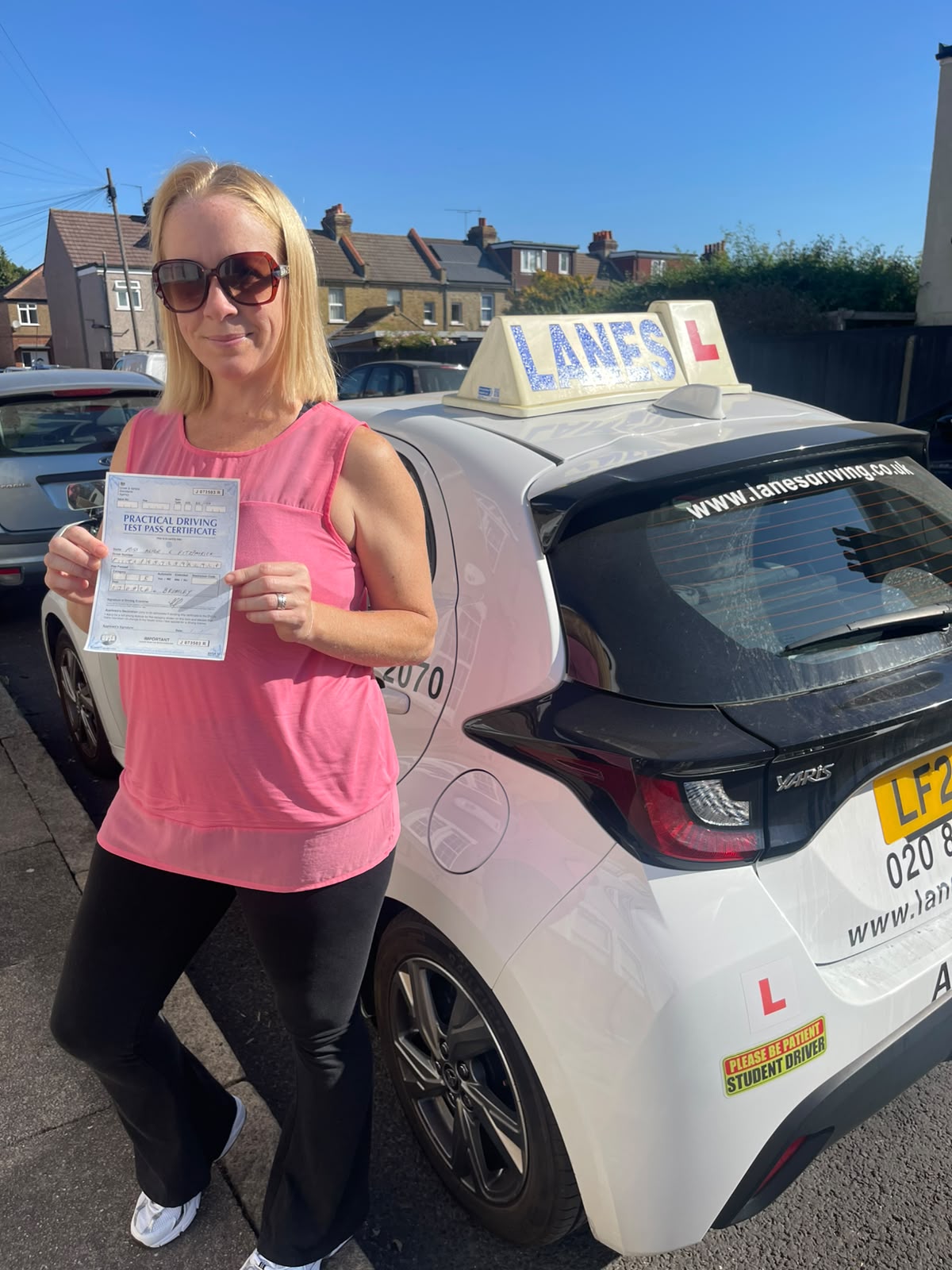 Happy learner driver at Terry’s Driving School in Bromley - customer photo 2