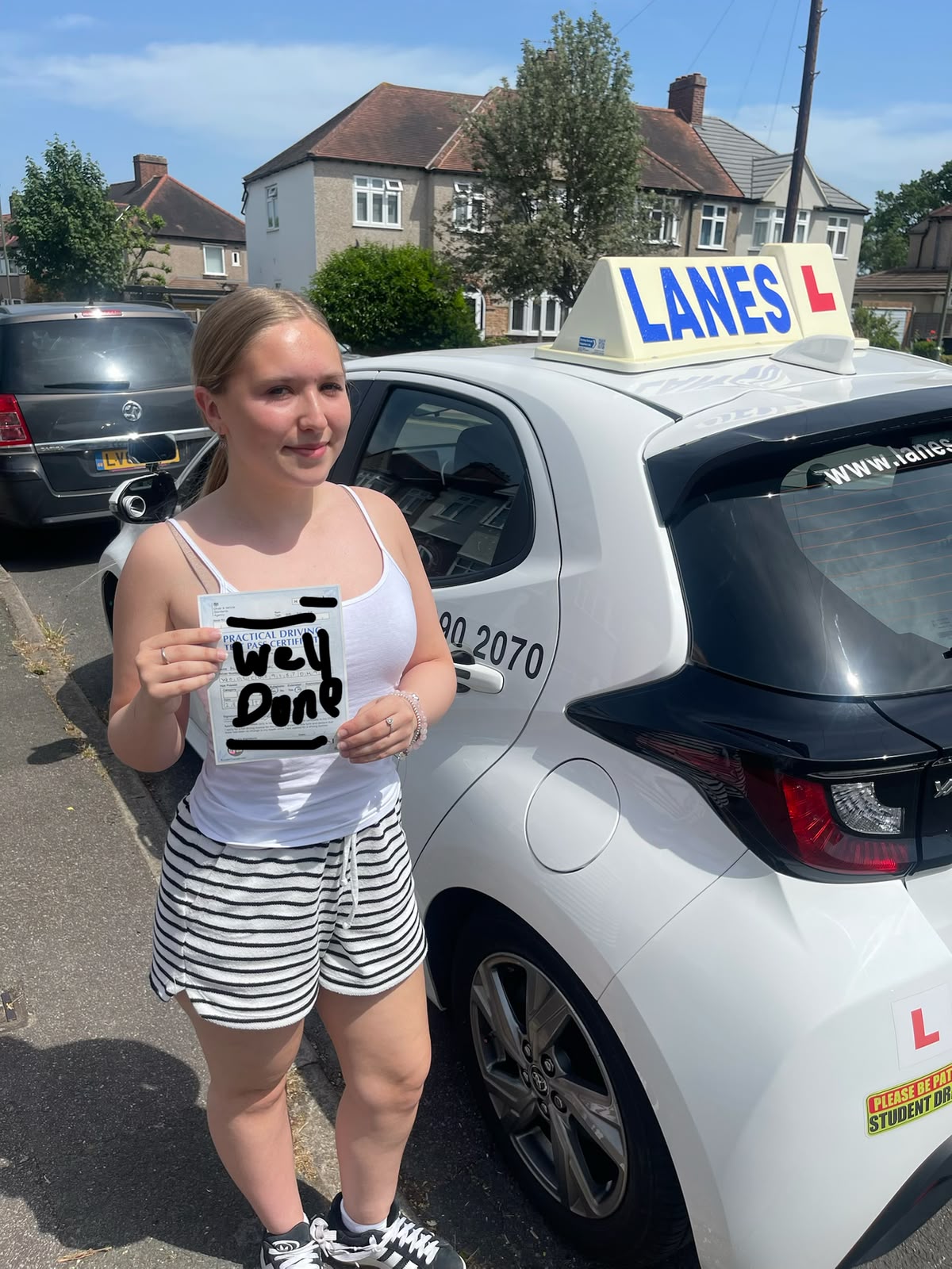 Happy learner driver at Terry’s Driving School in Bromley - customer photo 7